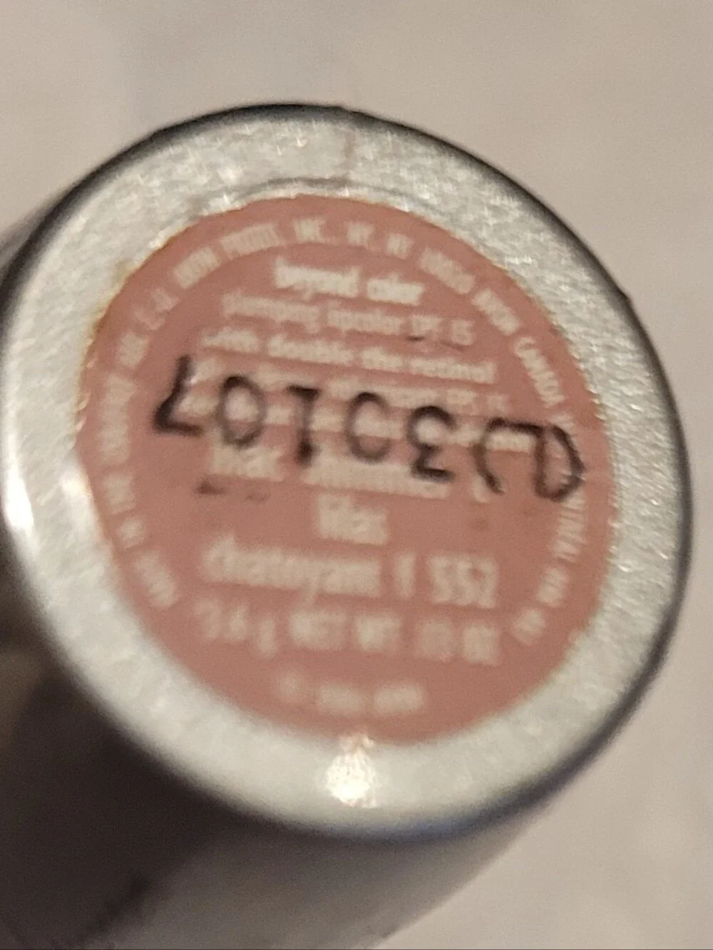 Vintage Avon Beyond Color Lilac Shimmer Silver Metallic Tube New In Wrapper